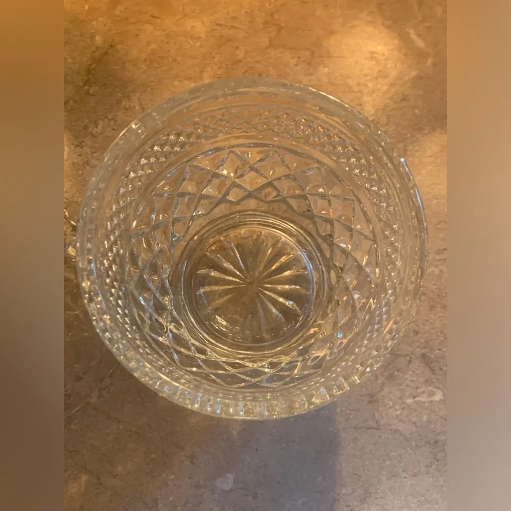Vintage Clear Glass Candy Jar with Lid 6” x 3.75